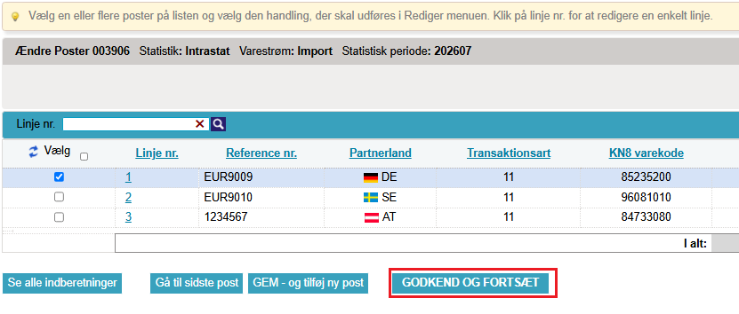 billede af slut godkend og fortsæt